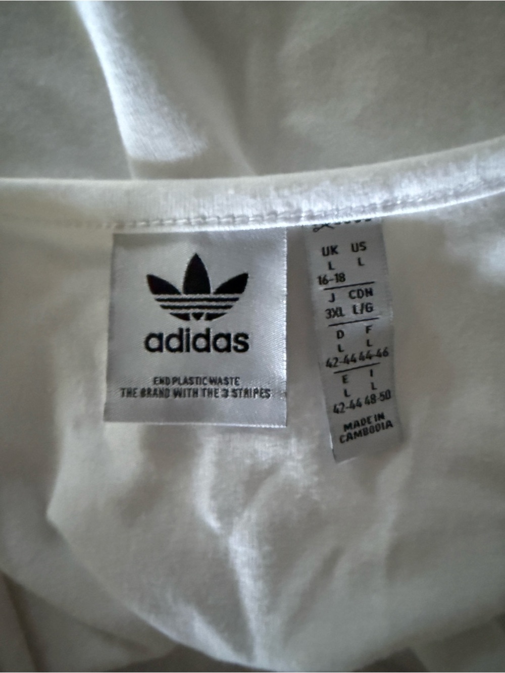 adidas White High-Neck Racerback Tank - Picture 4 of 4